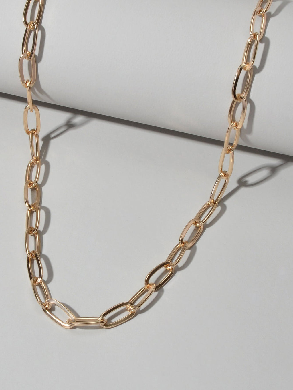 Feelontop Punk Jewellery Statement Heavy Solid Chain Necklace Women Accessories-2