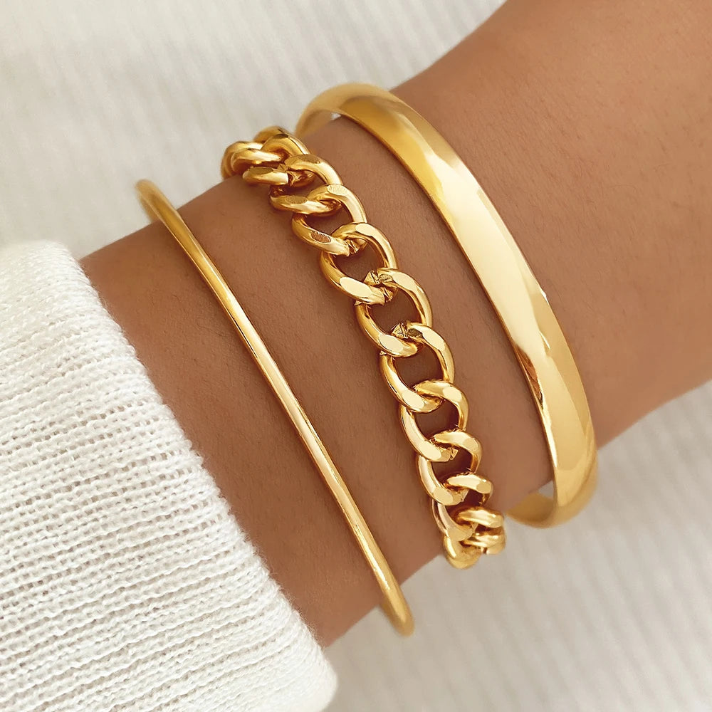New Fashion Vintage Gold Plated Heart Adjustable.