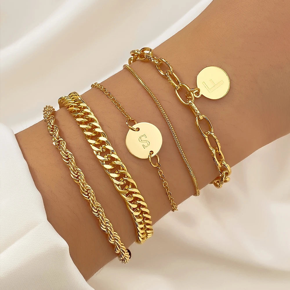 New Fashion Vintage Gold Plated Heart Adjustable.