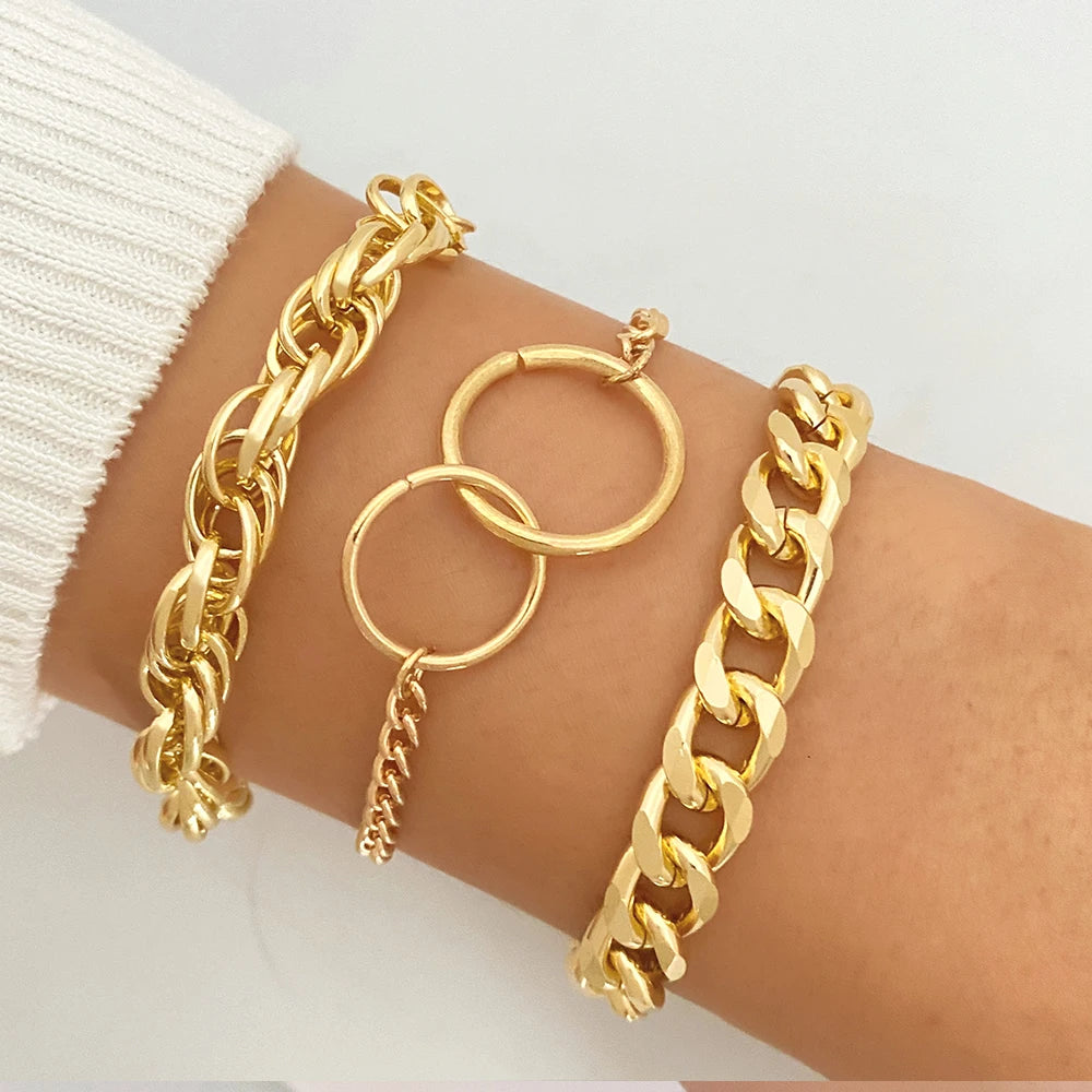 New Fashion Vintage Gold Plated Heart Adjustable.
