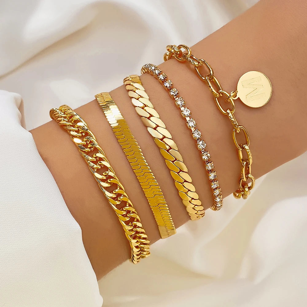 New Fashion Vintage Gold Plated Heart Adjustable.
