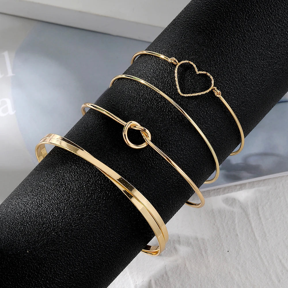 New Fashion Vintage Gold Plated Heart Adjustable.